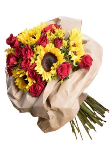 Ayçiçeği Gül Buketi