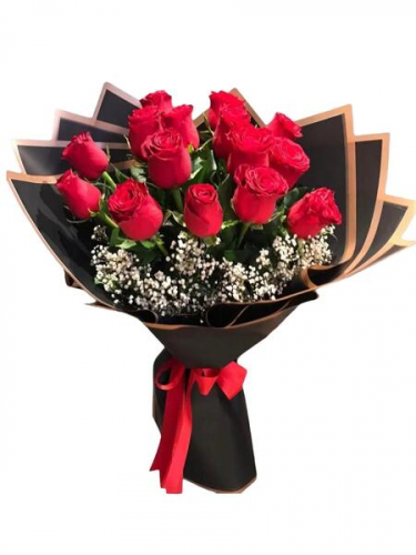 15 Kırmızı Gül Buket