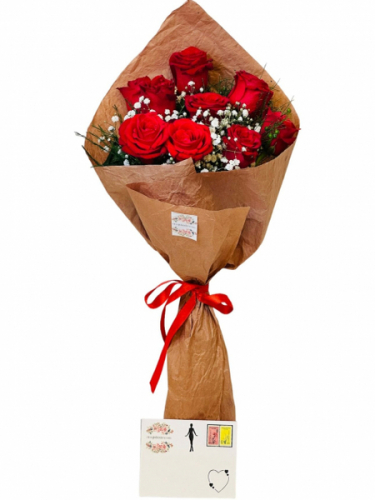7`li Kırmızı Gül Buketi