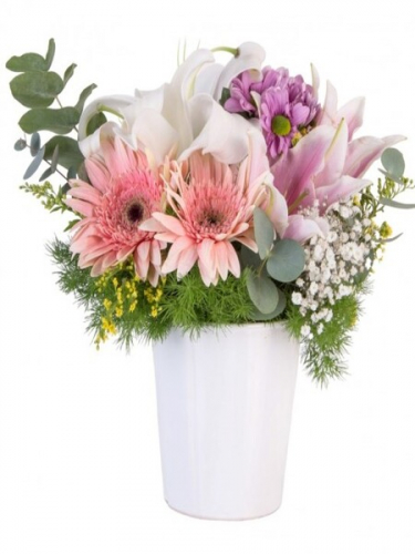 Seramikte Mis Kokulu Çiçekler