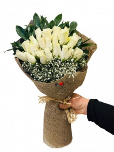 Beyaz Gül Buket