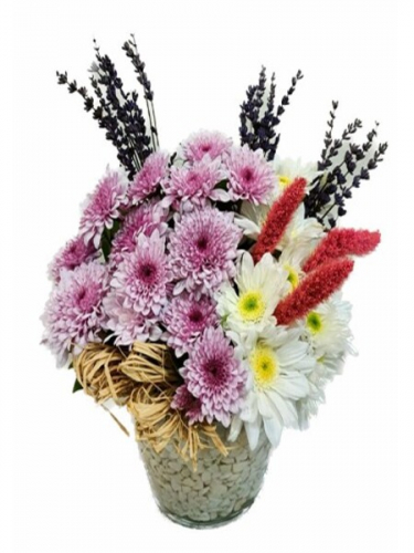 Konik Vazoda Kır Çiçekleri