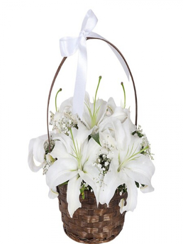 Çiçek Sepetinde Lilyumlar