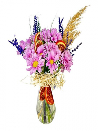 Paşabahçe Vazoda Pembe Papatyalar