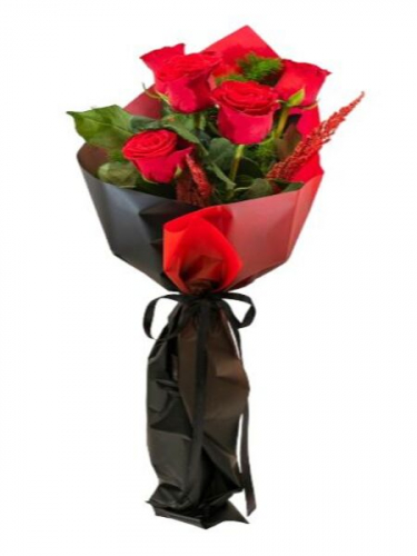 5 Kırmızı Gül Buket